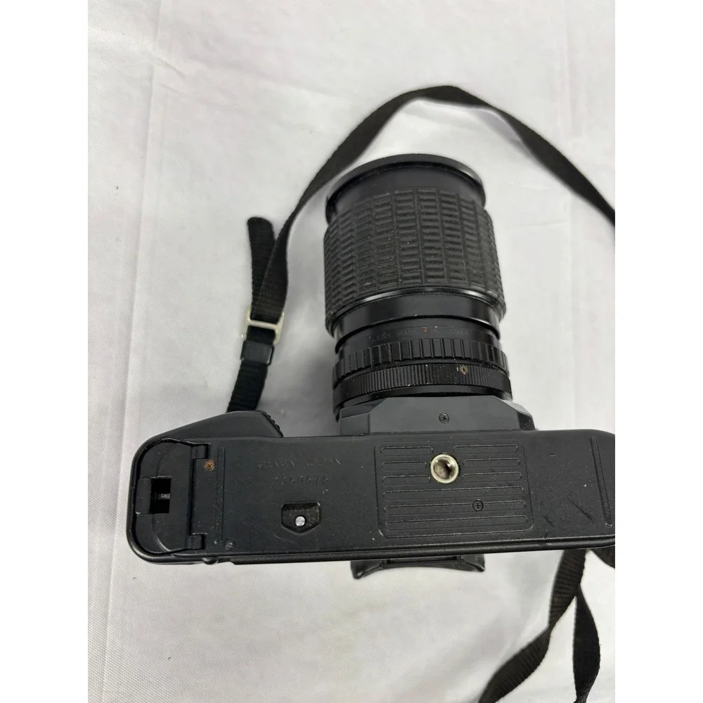 Canon T50 35mm SLR Film Camera Kalimar 28-85mm Lens Vintage Black